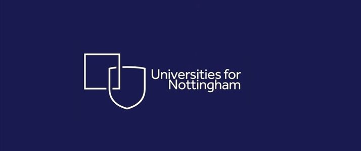 Universities for Nottingham monotone logo