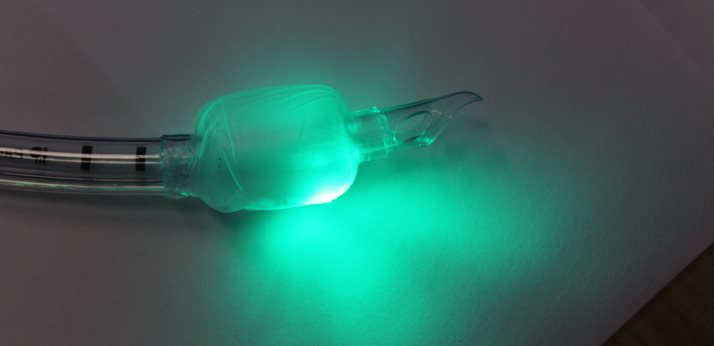 Smart endotracheal tube with light on - by Ricardo Correia