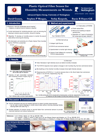 Plastic Optical Fibre Sensor for Humidity Measurements on Wounds