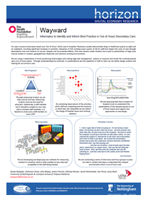 Wayward - Informatics to Identify and Inform Best Practice in Out of Hours Secondary Care