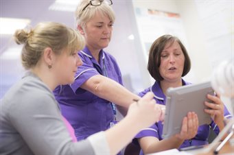Testing handheld technology in wards