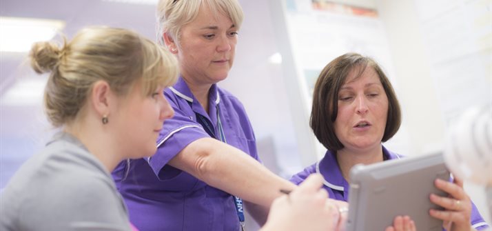 Testing handheld technology in wards